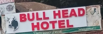 Bull Head Hotel sign